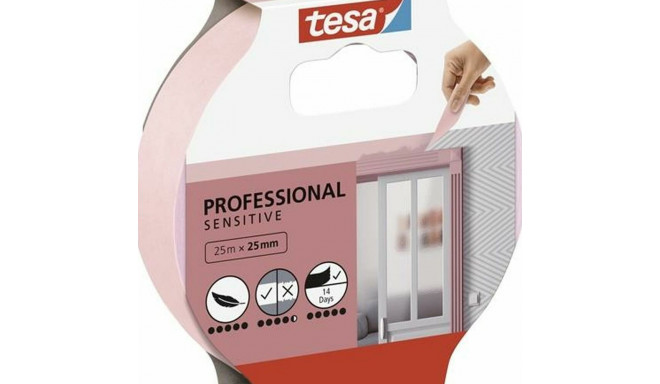 Клейкая лента TESA Professional Sensitive Художник Розовый 12 штук 25 mm x 50 m