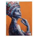 Canvas 75 x 3,5 x 100 cm African Woman