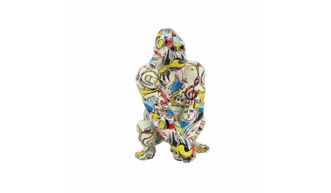 Decorative Figure DKD Home Decor 14 x 13 x 22 cm Multicolour Gorilla Modern