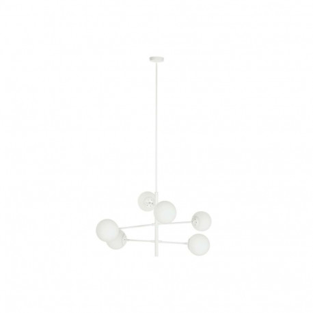 Laevalgusti DKD Home Decor 96 x 73 x 50 cm Kristall Metall Valge 50 W