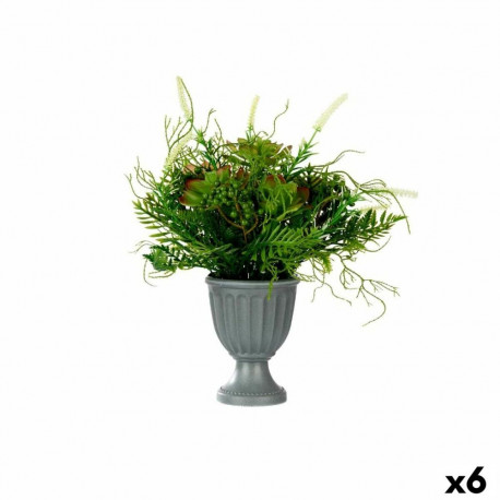 Dekoratiivne Taim Ibergarden XD19-1369 Plastmass Veiniklaas 21 x 30 x 21 cm (6 Ühikut)