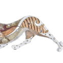 Dekoratīvās figūriņas DKD Home Decor Balts Daudzkrāsains Oranžs Balts/Oranžs Leoparda Koloniāls 30 x