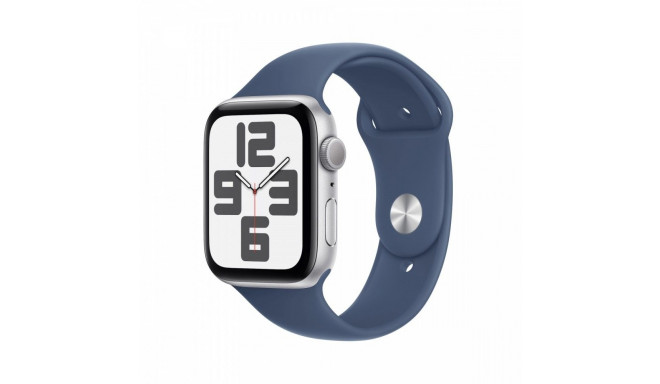 Watch SE GPS 44 mm Silver Aluminium Case with Denim Sport Band - M/L