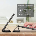 Connect Tri-Fold Stylus turētāja Stends Maciņš Samsung Galaxy Tab S9 FE X510 Wi-Fi / X516B 5G Melns