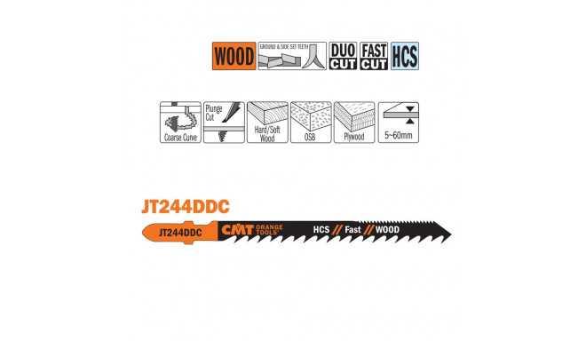 5 JIG SAW BLADE ´´DUO´´ HCS 100x4-5.2x6TPI