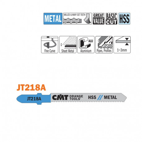 Tikksaelehed, 5 tk HSS 76x1.2x21 TPI (METAL/CURVE/FINE)