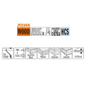 5 JIG SAW BLADES HCS 116x2-3x8-12TPI (WOOD/THIN/THICK)