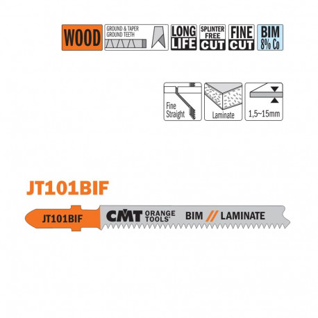 Tikksaelehed, 5 tk BIF 83x1.7x15TPI (LAMINATE/STRAIGHT/FINE)