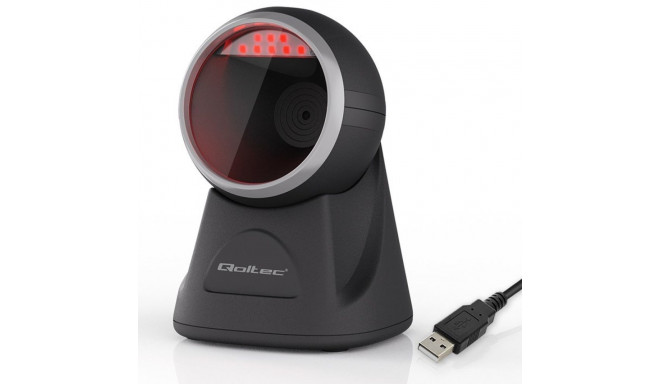 Qoltec lauapealne täppisluger 1D vöötkoodi ja QR-koodi skanner | 2D