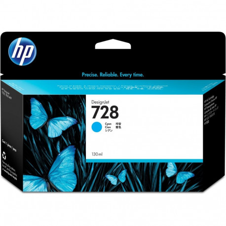 HP 728 130-ml tsüaan DesignJet tindikassett