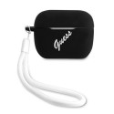 Guess Guess GUACAPLSVSBW AirPods Pro cover black/white Silicone Vintage