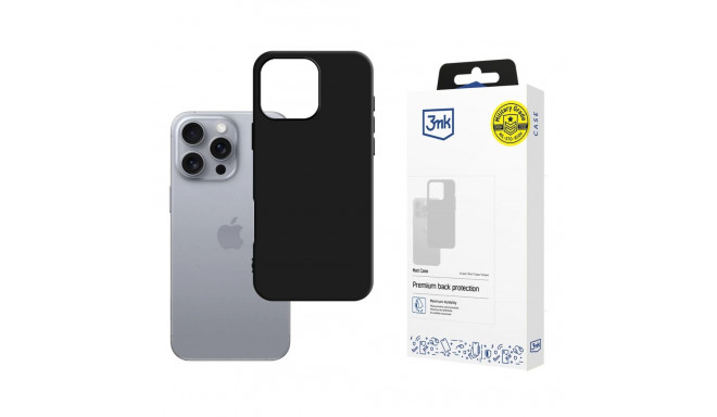 3mk Matt Case for iPhone 16 Pro - Black