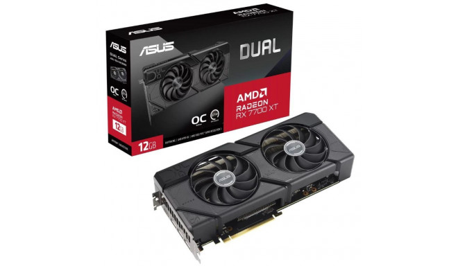 Graphics Card|ASUS|AMD Radeon RX 7700 XT|12 GB|GDDR6|192 bit|PCIE 4.0 16x|Dual Slot Fansink|1xHDMI|3