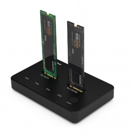 Station / Replicator 2x M.2 NVME+SATA SSD up to 10Gbps