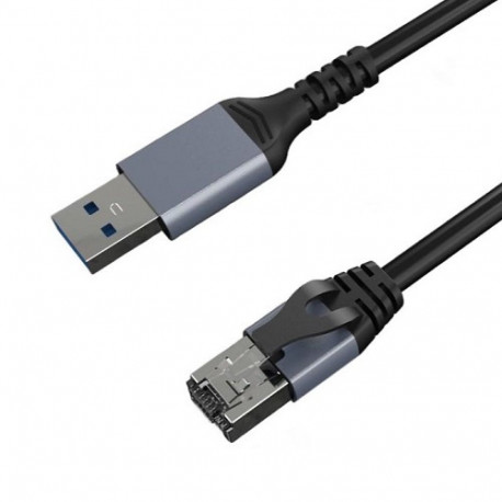 Internet cable CAT6 UTP, USB3.0 Type-A - RJ45, 7.5 m
