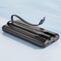 AWEI PowerBank with built-in Lightning/USB-C cable P77K 10000mAh black/black 22.5W