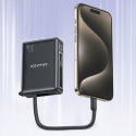 AWEI PowerBank with built-in cable P87K 10000mAh black/black 30W