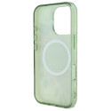 Guess GUHMP16LHFWBDCEN iPhone 16 Pro 6.3" green/green hardcase IML Flower & Tonal Circle MagSafe