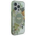 Guess GUHMP16LHFWBDCEN iPhone 16 Pro 6.3" green/green hardcase IML Flower & Tonal Circle MagSafe