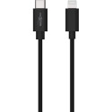 Ansmann USB-C Lightning data and charging cable, 2 meters (black)
