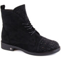 Boots with zircons Potocki W WOL176 black (37)