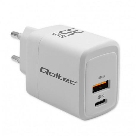 GaN laadija 35W 5V 20V 1.5A 3A 1xUSB C PD 1xUS