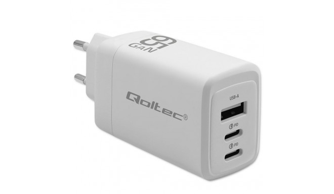 GaN 65W laadija, 5V 20V 3A 3.35A, 2xUSB, 2xUSB C