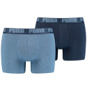 Bokserki męskie Puma Basic Boxer 2P niebieskie, granatowe 906823 36 XL