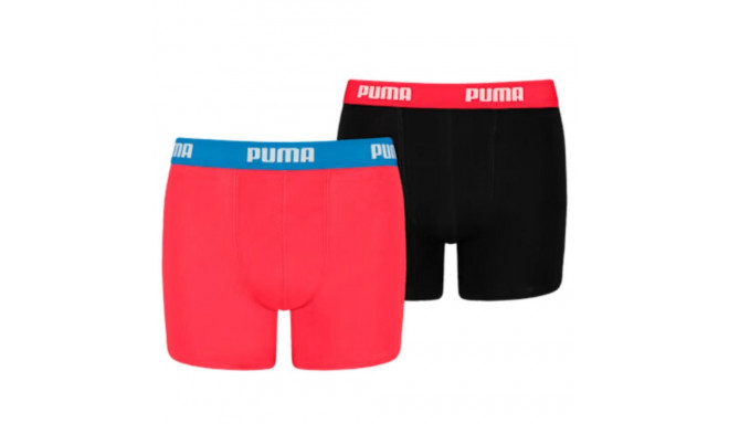 Bokserki dla dzieci Puma Basic Boxer 2P czerwone, czarne 935454 04 140cm