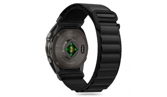 Tech-Protect kellarihm Nylon Pro Garmin Fenix 5/6/6 Pro/7/8 47mm/E, must