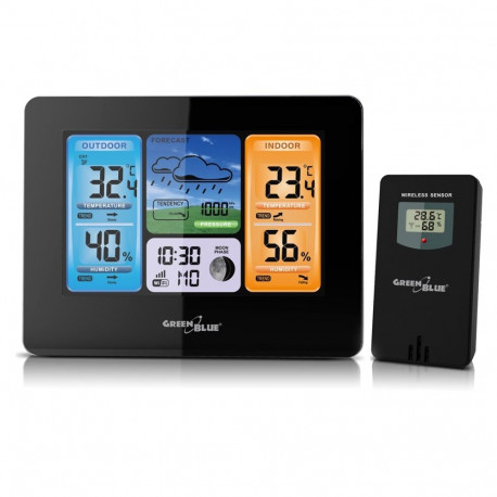 Greenblue 46003 LCD Wi-Fi aku, must