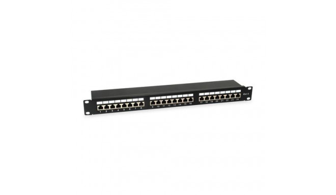 Equip 24-Port Cat.6 Shielded Patch Panel, Light Grey