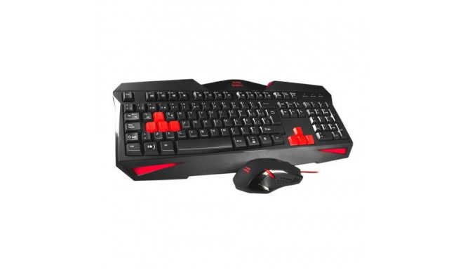 Mars Gaming MCP1 keyboard Mouse included Black, Red