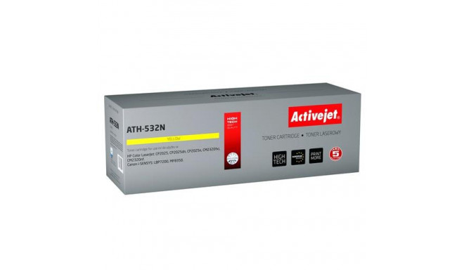 Activejet ATH-532N toner (replacement for HP 304A CC532A, Canon CRG-718Y; Supreme; 3200 pages; yello