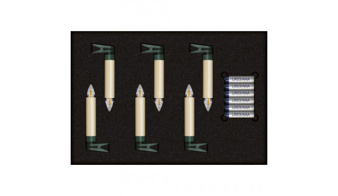 Krinner Superlight Bavaria Mini Flame 6 pcs. Set Ivory