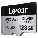 LEXAR MICROSDXC PROFESSIONAL SILVER PLUS UHS-I/U3/A2/4K R205/W150 (V30) 128GB