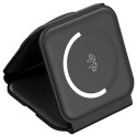 Wireless Charger Choetech, 15W, 3in1, Magnetic, Flexible, Black