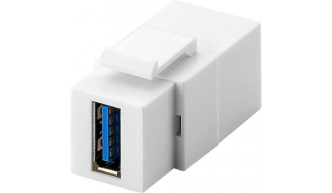 Keystone Module 2x USB3.0 female, 18.9 mm width