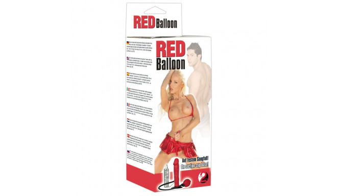 Pompowane dildo - Red Balloon