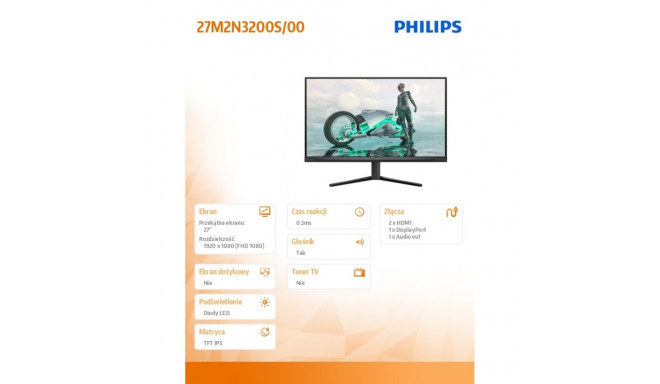 Display 27M2N3200S 27-inch IPS 180Hz HDMIx2 DP