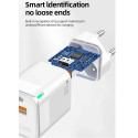Jellico C44 Mini PD 30W QC 3.0 Nutikas Adaptivne Kiirlaadija 1x USB-C (5-20V) / USB 3A Valge