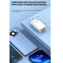 Jellico EU02 12W 2x USB 2.4A Plug Fast Adaptive Charger Universal for all Mobile Devices White