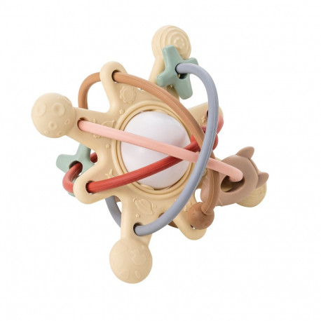 NATTOU Silicone galaxy rattle vivid colors