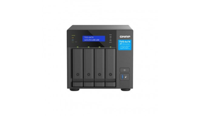 QNAP TVS-H474 NAS Tower Intel® Pentium® G7400 8 GB DDR4 0 TB QuTS hero Black