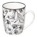 MUG M WHITE FLORAL ASR 340ML