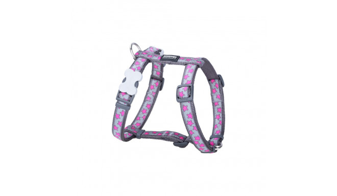 Dog Harness Red Dingo On Cool 25-39 cm Pink Grey