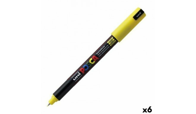 Vilt POSCA PC-1MR Kollane (6 Ühikut)