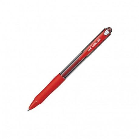 Liquid ink pen Uni-Ball Rollerball Laknock SN-100 Red 0,4 mm (12 Pieces)