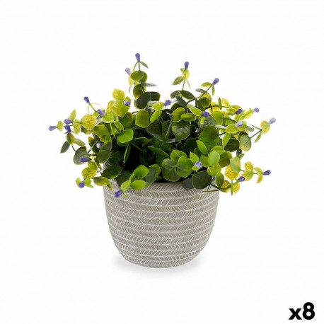 Dekoratiivne Taim Ibergarden QY-H022 Plastmass Kwiaty 21 x 20,6 x 21 cm (8 Ühikut)
