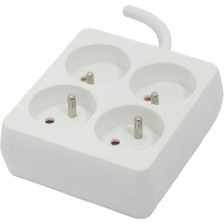 4-socket plugboard with power switch Chacon (1,5 m)